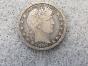 1897 Barber Quarter - Full Liberty Design