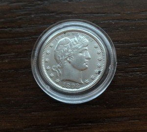 1892 Barber Quarter – Beautifully Minted Coin