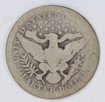1904-O Barber Quarter Coin 25 Cents