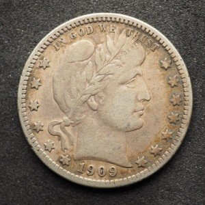 1909-S Barber Silver Quarter Coin – Great Find!