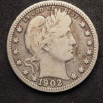 1902 P Barber Silver Quarter - Great Collectible!