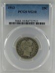 1913 P Barber Quarter 25¢ - Semi-Key Date