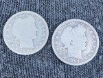 1896-1897 Barber Quarters Set Liberty Head 25c
