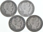 1909 Barber Quarter - Circulated Condition