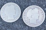1896-1897 Barber Quarters Set Liberty Head 25c