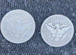 1896-1897 Barber Quarters Set Liberty Head 25c