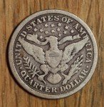 1896 Liberty Head Barber Quarter Silver 25¢