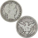 Barber Silver Coin 3-Piece Set: Dime, Quarter, Half Dollar