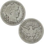 Barber Silver Coin 3-Piece Set: Dime, Quarter, Half Dollar