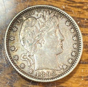 1892-O Barber Quarter - Super Original Choice AU