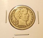 1914 Barber Quarter with Full Rim Detail