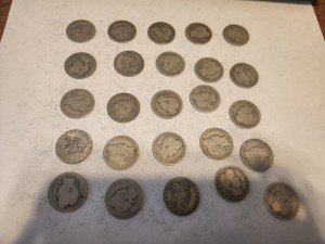 Barber Silver Quarter Set - 25 Coins