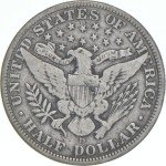 1908-D Barber Half Dollar Coin, Average Circulation
