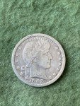 1902 Fine Barber Quarter Coin