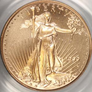 1999-W $5 Gold Eagle PCGS MS69 Coin