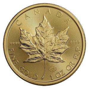 Gold Maple Leaf Coin - 1 oz $50 - Random Year