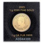 2025 Gold Maple Leaf 1 Gram Coin