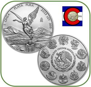 2023 Mexico Silver 1 oz Libertad Coin in Capsule