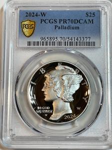 2024 PCGS PR70 1oz American Palladium Eagle Coin