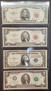 U.S. Currency Starter Lot: Red Seal & Silver Cert