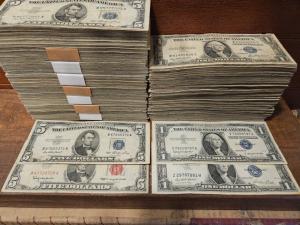1963 Red Seal $5 & 1953/35 Silver Certificates