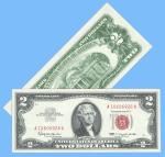 1963 Red Seal $2 Bill - Crisp Condition