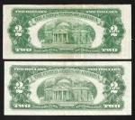 $2 Red Seal Notes - 1953 & 1963 Pair