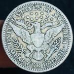 1903 Barber Quarter 25C Liberty Head Silver Coin