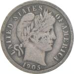 1905-P Barber Dime 90% Silver Coin