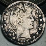 1916 Barber Quarter 25C Silver US Coin