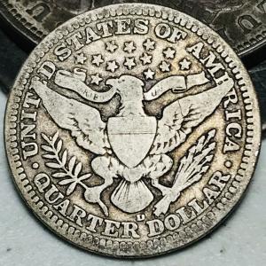 1915 D Barber Quarter 90% Silver US Coin