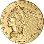 Indian Head Half Eagle - Gold Coin - Random Date