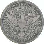 1915 Barber Quarter Coin - Average Circulation