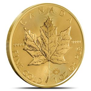 1 oz Pure Canadian Gold Maple Leaf Coin