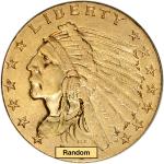 $2.50 Indian Head Quarter Eagle Gold Coin - Random Date