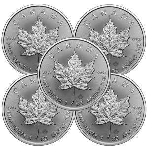 5 - 2024 $5 Silver Canadian Maple Leaf