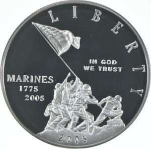 2005 Marine Corps Commemorative Silver Dollar
