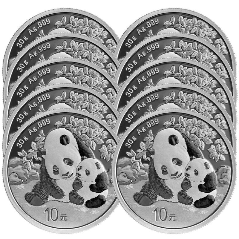 Chinese Silver Pandas