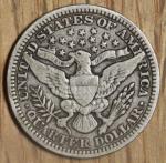 1909 Barber Quarter Silver 25¢ - Very Fine