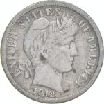 1912-S Barber Dime 90% Silver Coin