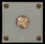 1892 Silver Barber Quarter in Capital Holder
