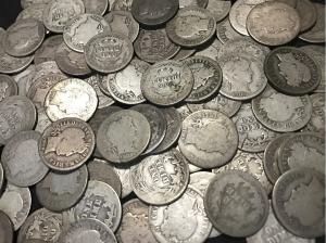50 Silver Barber Dimes (1892-1916) in Roll