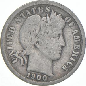 1900-P Barber Dime 90% Silver Coin