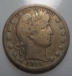 1916 D Denver Barber Silver 25C Quarter