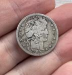 1909-O Barber Silver Quarter Dollar Low Mintage