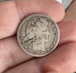 1909-O Barber Silver Quarter Dollar Low Mintage