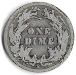 1911-S Barber Dime 90% Silver Coin