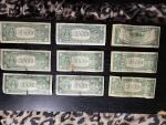 Vintage Blue Seal Silver Certificates Currency Lot