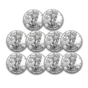 10 oz American Silver Eagle Coins - Random Year