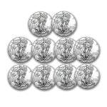 10 oz American Silver Eagle Coins - Random Year